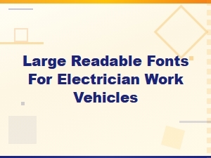 Bold Vehicle Wrap Fonts for Electrician Work Trucks That Get Noticed